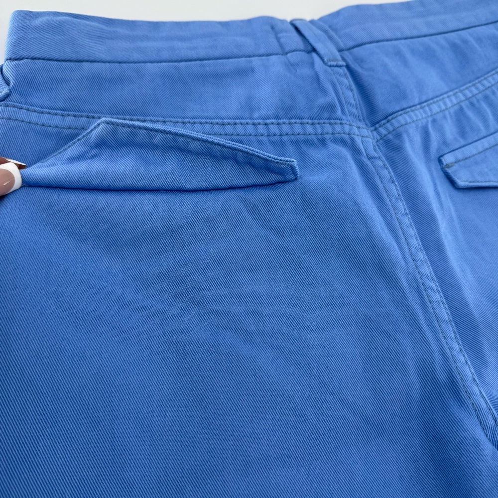 Serra Blue Jean Shorts with Frayed Edges - Picture 10 of 11